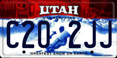 UT license plate C202JJ