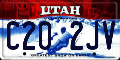UT license plate C202JV