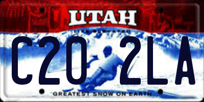 UT license plate C202LA
