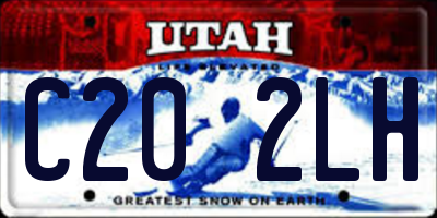 UT license plate C202LH