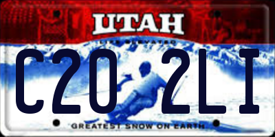 UT license plate C202LI
