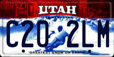 UT license plate C202LM