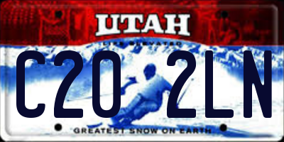 UT license plate C202LN
