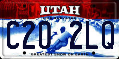 UT license plate C202LQ