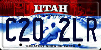 UT license plate C202LR
