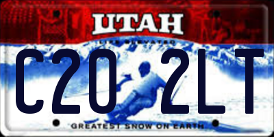 UT license plate C202LT