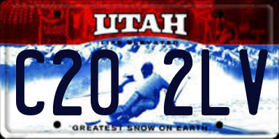 UT license plate C202LV
