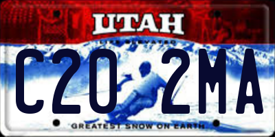 UT license plate C202MA