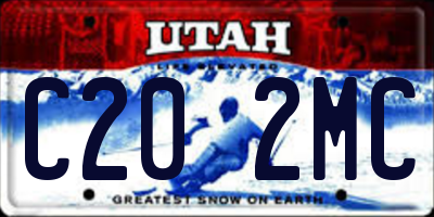UT license plate C202MC