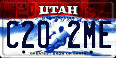 UT license plate C202ME