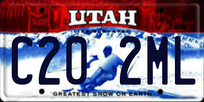 UT license plate C202ML