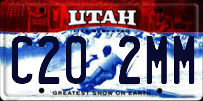 UT license plate C202MM