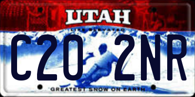 UT license plate C202NR