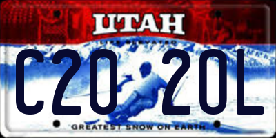 UT license plate C202OL