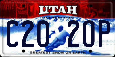 UT license plate C202OP