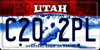 UT license plate C202PL