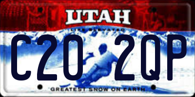 UT license plate C202QP