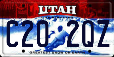 UT license plate C202QZ