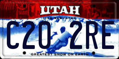 UT license plate C202RE