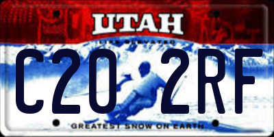 UT license plate C202RF