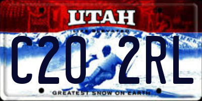 UT license plate C202RL