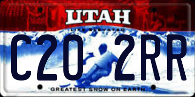 UT license plate C202RR