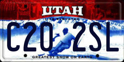 UT license plate C202SL
