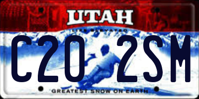 UT license plate C202SM