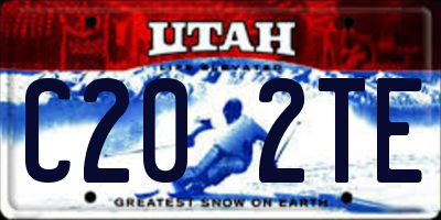 UT license plate C202TE