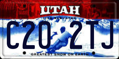 UT license plate C202TJ