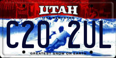 UT license plate C202UL