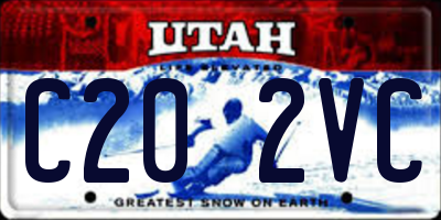 UT license plate C202VC