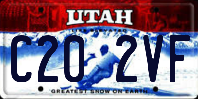 UT license plate C202VF
