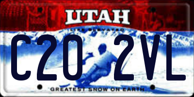 UT license plate C202VL