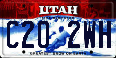 UT license plate C202WH