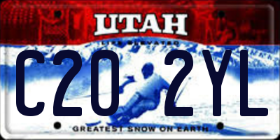 UT license plate C202YL