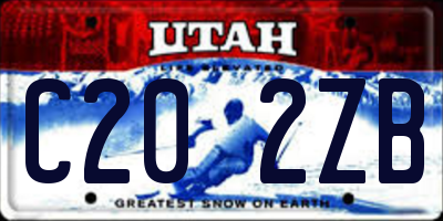 UT license plate C202ZB