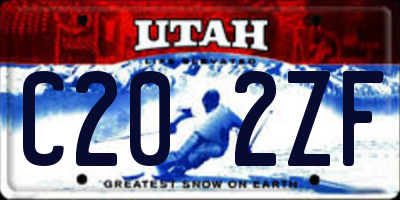 UT license plate C202ZF