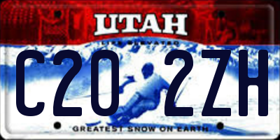 UT license plate C202ZH