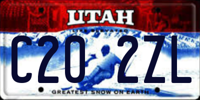 UT license plate C202ZL