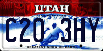 UT license plate C203HY