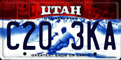 UT license plate C203KA