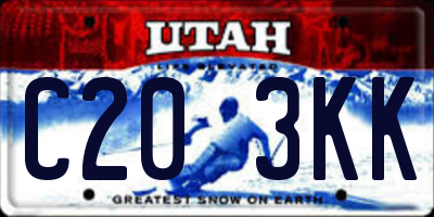 UT license plate C203KK