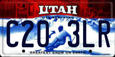 UT license plate C203LR