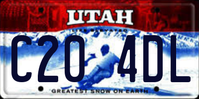UT license plate C204DL