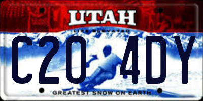 UT license plate C204DY
