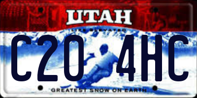UT license plate C204HC