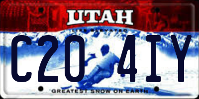 UT license plate C204IY