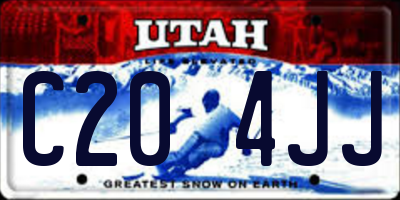 UT license plate C204JJ