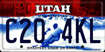 UT license plate C204KL